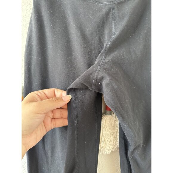 Lululemon Align High Rise Cropped Jogger W/Pockets Black Nulu Yoga Activewear 4 - Picture 8 of 10